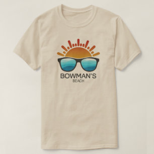 Camiseta Óculos de Sol da Praia de Bowman's Florida