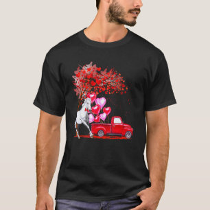 Camiseta Óculos de Sol de Cavalo Corações Árvore Camionete