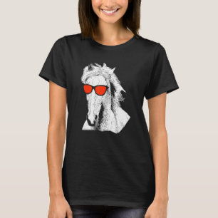 Camiseta Óculos de sol de cavalos férias primitivas cavalan