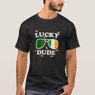 Camiseta Óculos De Sol De Dia de São Patrício Com Shamro