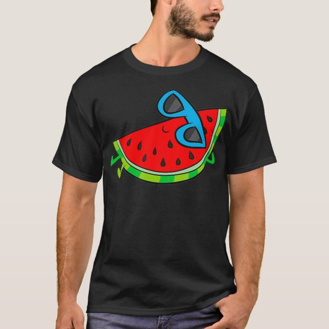 Camiseta Óculos De Sol De Fruta De Melão Cinto, De Melão, E (Frente)