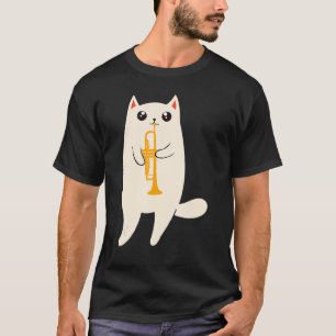 Camiseta Óculos De Sol De Gato legal E Trompeter Felinos D
