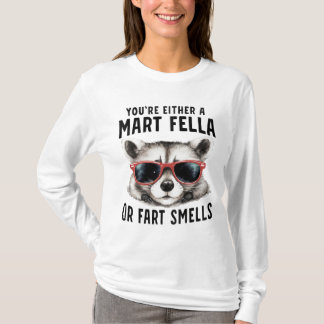 Camiseta Óculos de Sol de Guaxinim Engraçado Fart Smeller C