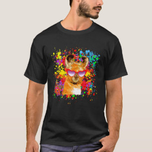 Camiseta Óculos de sol de Llama engraçado animais latinos P