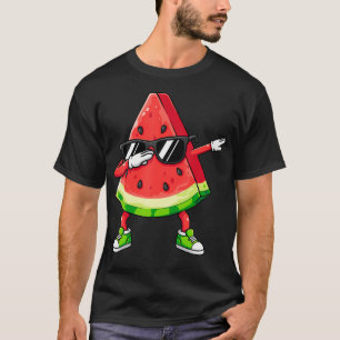 Camiseta Óculos de sol de melancia Dabbing Verão Fruta Trop