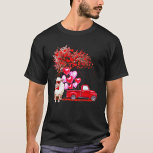 Camiseta Óculos de Sol de Ovelha Corações Árvore Caminhonet