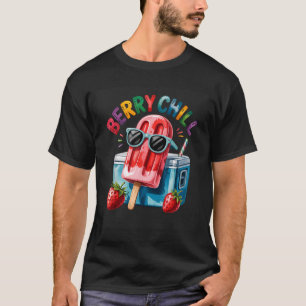 Camiseta óculos de sol de pirulito de frutas verão vibe