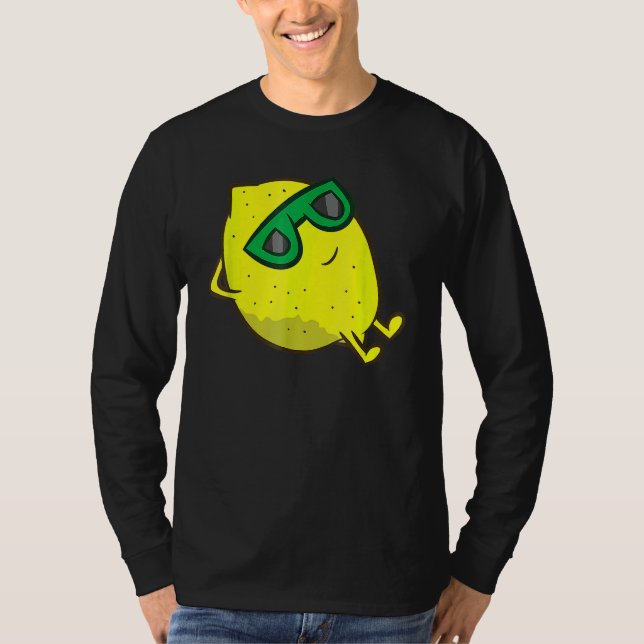 Camiseta Óculos De Sol De Verão Em Limão (Frente)