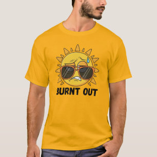Camiseta Óculos de Sol Divertidos Ilustração do Sol