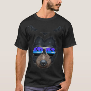 Camiseta Óculos de sol DJ Bear Grizzly