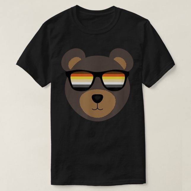 Camiseta Óculos de sol do gay Bear aflitos (Frente do Design)