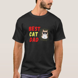 Camiseta Óculos de sol do melhor Pai de gato