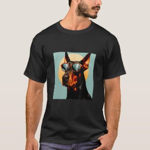Camiseta Óculos de Sol Dobermann - Dobermann Legal
