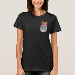 Camiseta Óculos de sol dos anos 80 Gatos em bolso