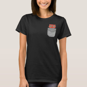 Camiseta Óculos de sol dos anos 80 Gatos em bolso