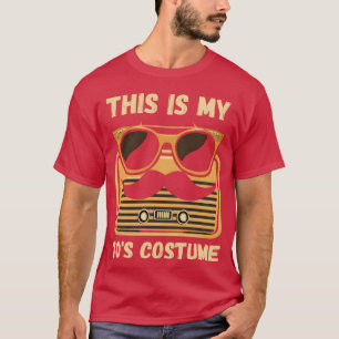 Camiseta Óculos de Sol e Bigode Retrô Estilo anos 70 amigo