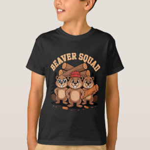 Camiseta Óculos de sol esquadrão do castor lenhador grupo d