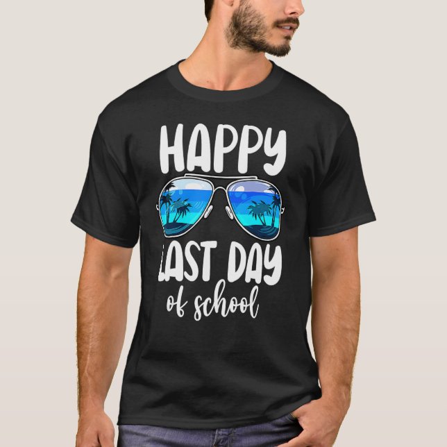 Camiseta Óculos De Sol Feliz Dia Passado De Professor (Frente)