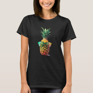 Camiseta Óculos de Sol Gráficos de Verão de Praia Legal Aba
