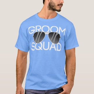 Camiseta Óculos de sol Groom Squad Casamento Festa de Despe