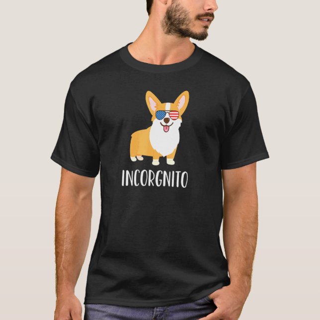 Camiseta Óculos de Sol Incorgnito Corgi (Frente)