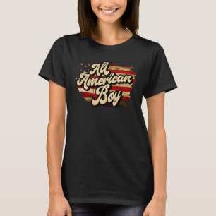 Camiseta Óculos de Sol Infantil Menino 4 de Julho All Ameri