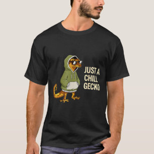 Camiseta Óculos de Sol Lagarto Relaxado Ilustração Gráfica 