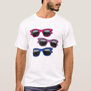 Camiseta Óculos de sol Legal com bandeira bissexual Bi Prid