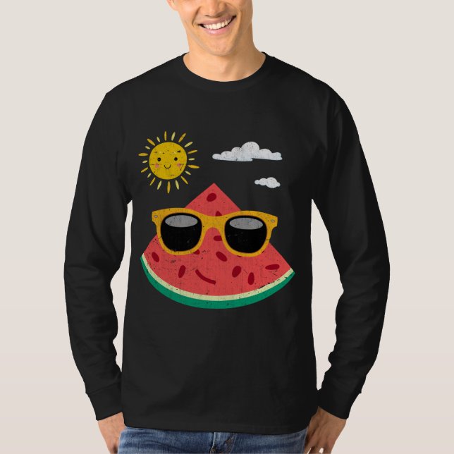 Camiseta Óculos de sol legal Fruta Exótica Verão Vibas Wate (Frente)