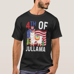 Camiseta Óculos de Sol Llama 4 de Julho Jullama Dia da Inde