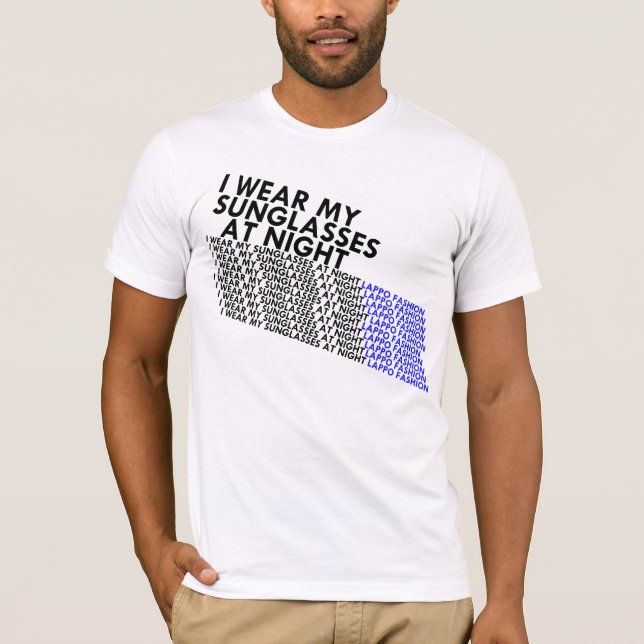 Camiseta óculos de sol na noite (Frente)