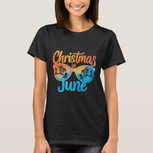 Camiseta Óculos de Sol Natal Em Junho Férias de Verão Diver