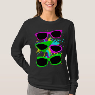 Camiseta Óculos de Sol Neon Vintage Corey Tiger 80s Splatte