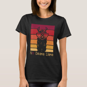 Camiseta Óculos de Sol No Drama Llama Alpaca Legal Retro An