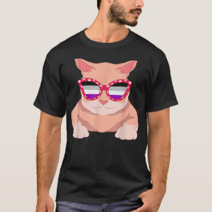 Camiseta Óculos de Sol Orgulho Ace Legal Bandeira Assexual