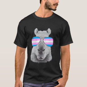 Camiseta Óculos de Sol Orgulho Transgênero Capivara