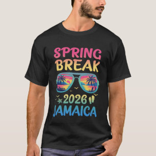 Camiseta Óculos de sol para viagem de férias na Jamaica em