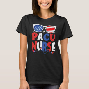 Camiseta Óculos de Sol Patriótico Pacu Enfermeira 4 de Julh