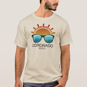 Camiseta Óculos de Sol Praia Coronado Califórnia