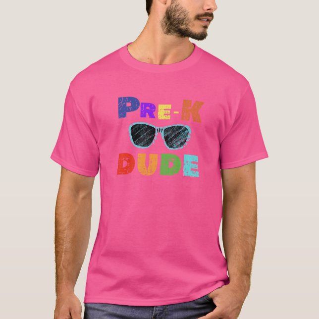 Camiseta Óculos de sol Pre K Dude Escola   (Frente)