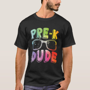 Camiseta Óculos de sol Pre K Dude Tie Dye Volta às Aulas Me