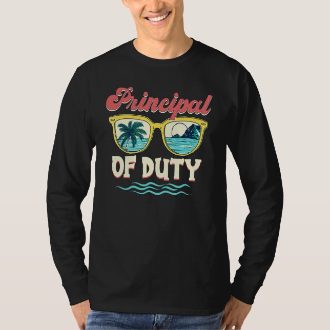 Camiseta Óculos de sol principal do assistente no último di (Frente)