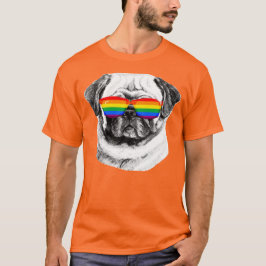 Camiseta Óculos de Sol Pug Orgulho