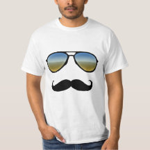 Óculos de sol retro engraçados com bigode