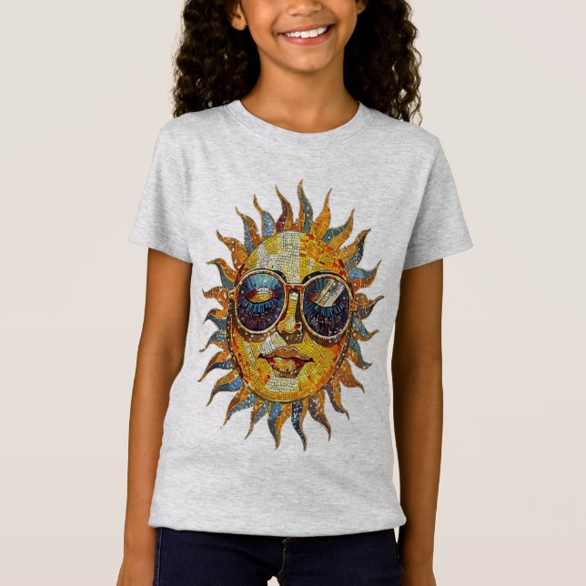 Camiseta Óculos de Sol Retro Sunshine (Frente)