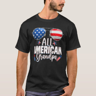 Camiseta Óculos De Sol Todos Os Avós Americanos 4 De Julho 