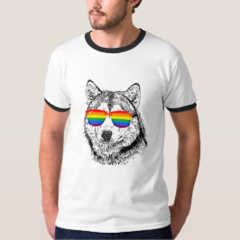 Camiseta Óculos de Sol Wolf Pride