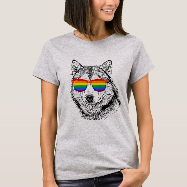 Camiseta Óculos de Sol Wolf Pride (Frente)