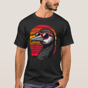 Camiseta Óculos de sola de aves corvos Estilo retrovisor so