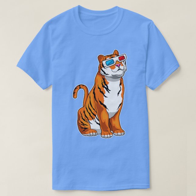 Camiseta Óculos de Tigre (Frente do Design)